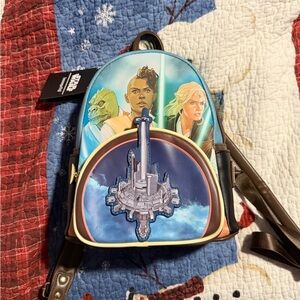 Loungefly Star Wars Blue and Tan Backpack